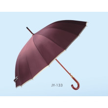 Автоматический открытый 16-каратный прямой зонтик (JY-133)